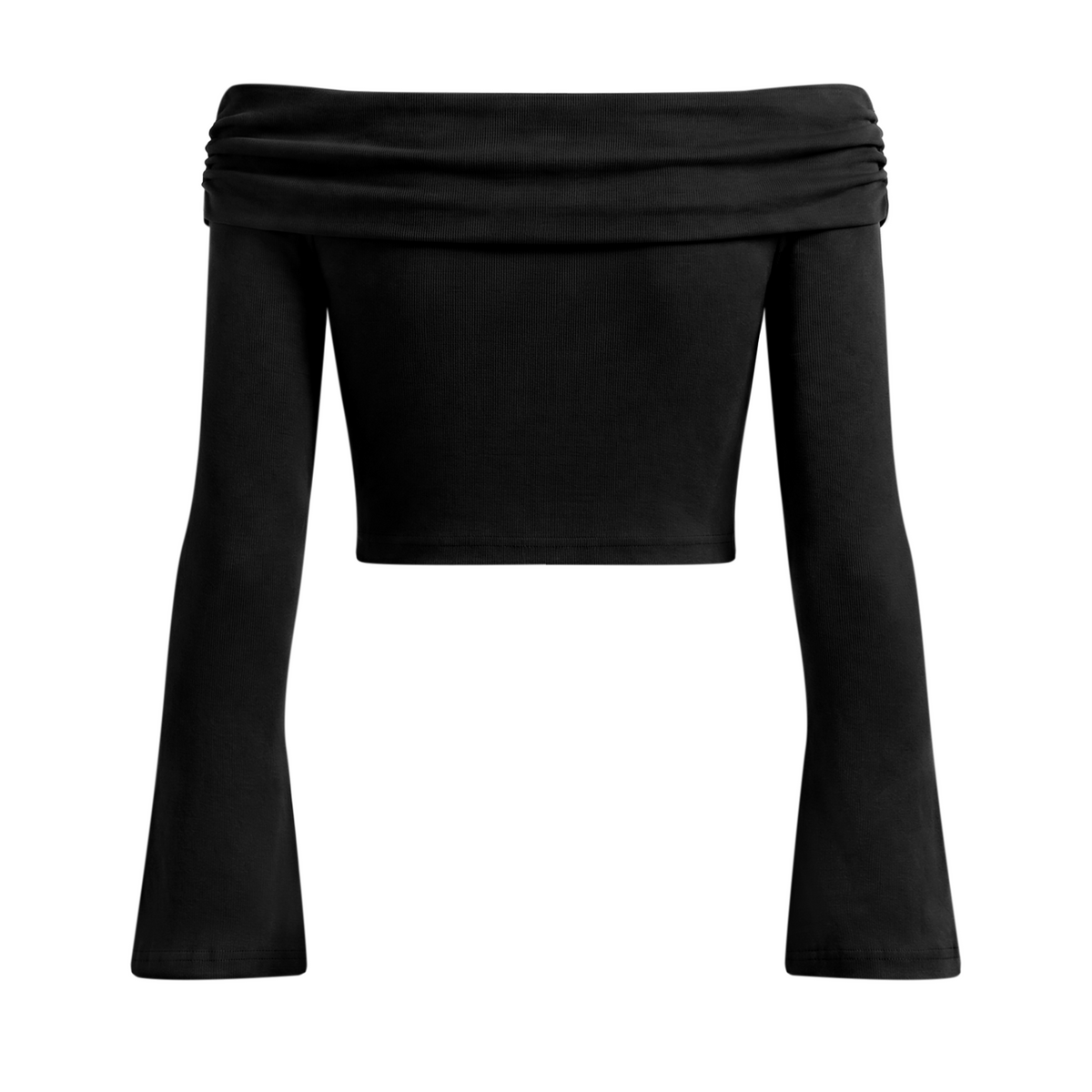 Off-the-Shoulder long sleeve crop top