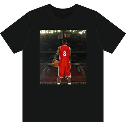 Number 8 Basketball Graphic Tee — Court Ready Player Jersey T-Shirt