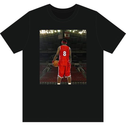 Number 8 Basketball Graphic Tee — Court Ready Player Jersey T-Shirt