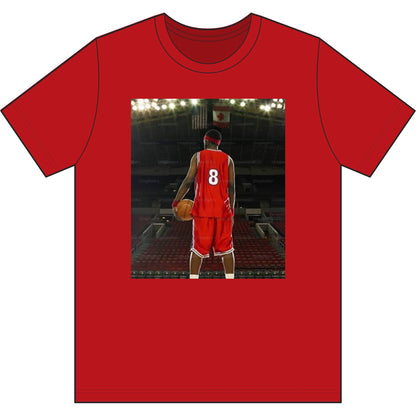 Number 8 Basketball Graphic Tee — Court Ready Player Jersey T-Shirt
