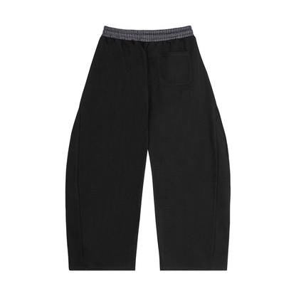 Sweatpants double waisted black plaid lost soul's text