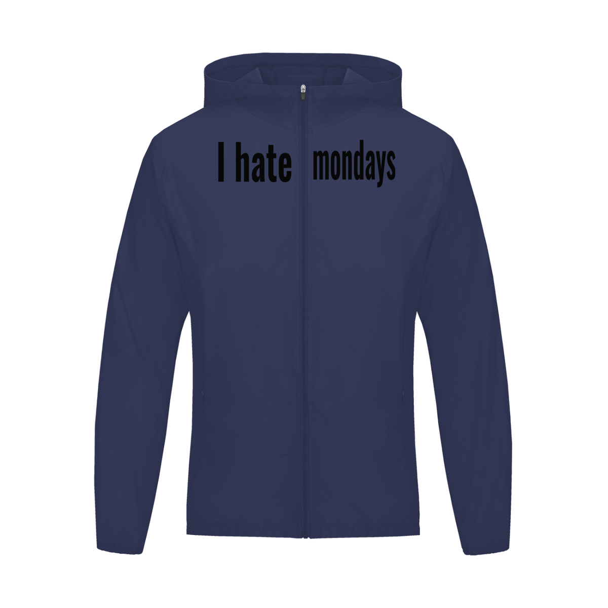 I hate Mondays athletic wear zip up hoodie