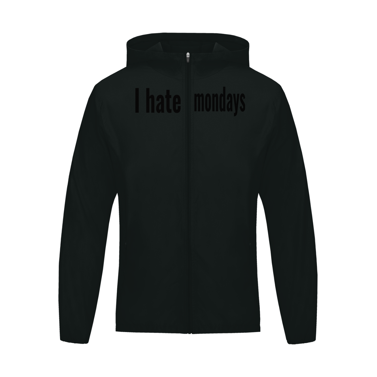 I hate Mondays athletic wear zip up hoodie