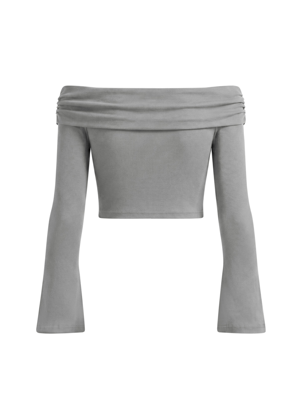 Off-the-Shoulder long sleeve crop top