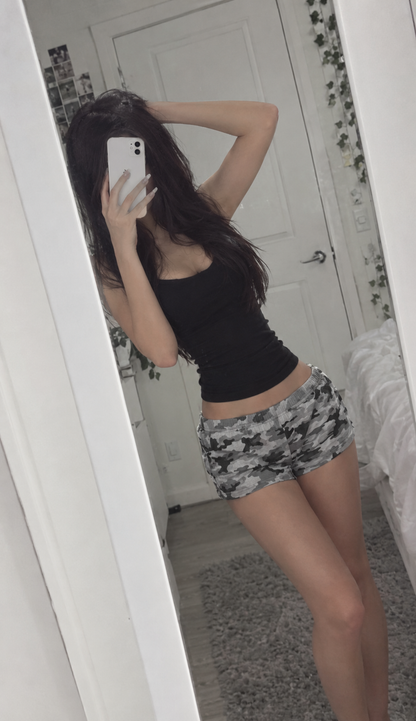 Camo set Denim shorts